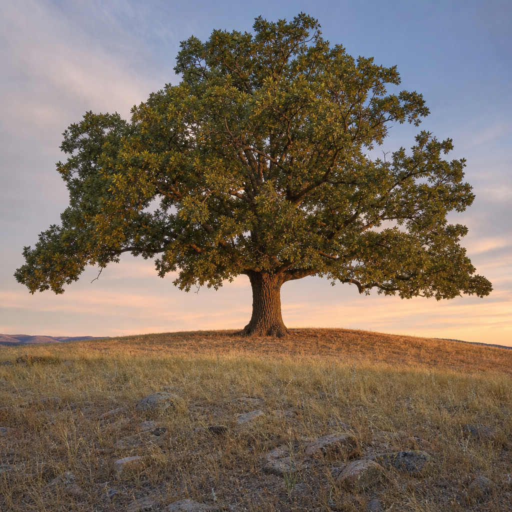 A strong tree on a hill, a picture of steadfast faith and a rooted community