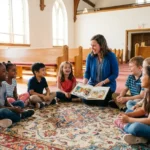 Children in Sabbath School at Edmonton Central