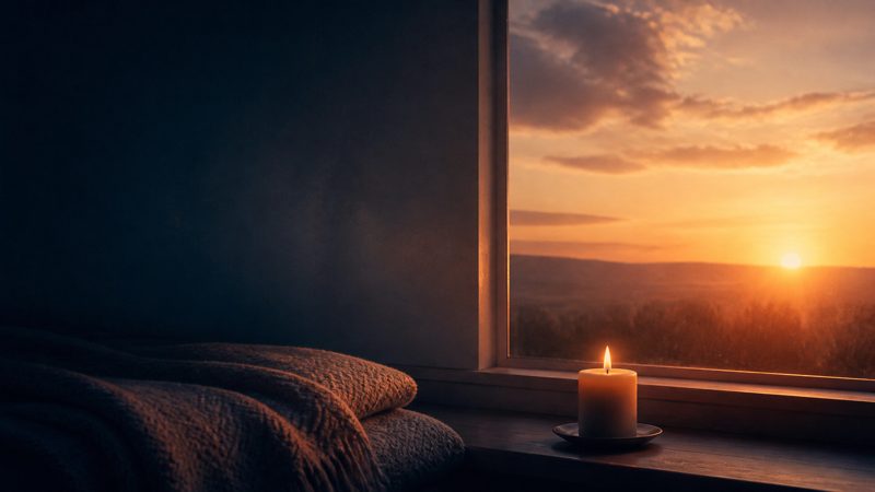 Why Death? &mdash; a single candle by a window at first light